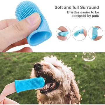 Silicone Dog Finger Toothbrush Soft Dog Finger Brush