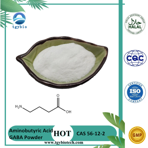 Poudre d&#39;acide aminobutyrique fermentative naturelle GABA