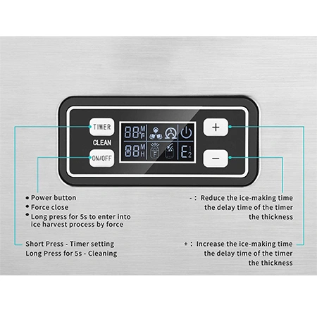 Smad OEM 110V 220V Cube Freestanding Commercial Ice Maker Machine for Bar