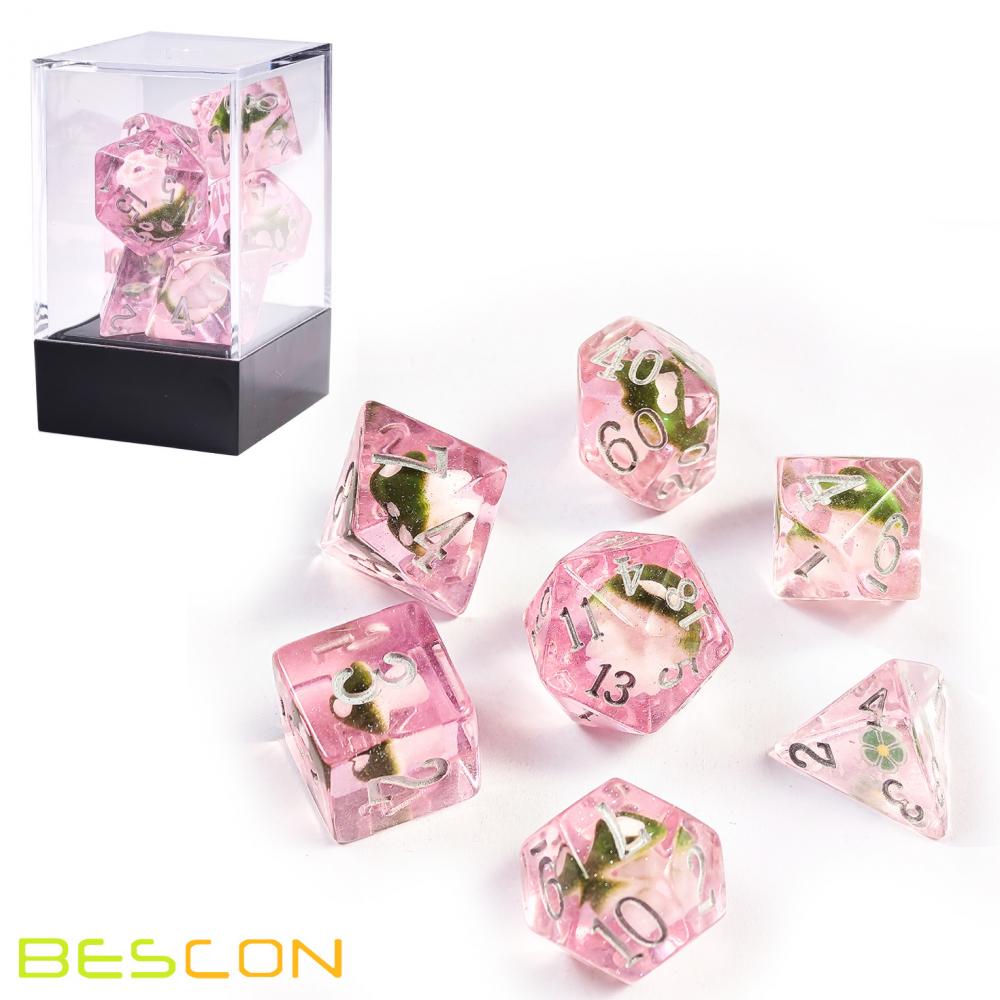 Mushroom Polyhedral Dice Set For Tabletop Games 3