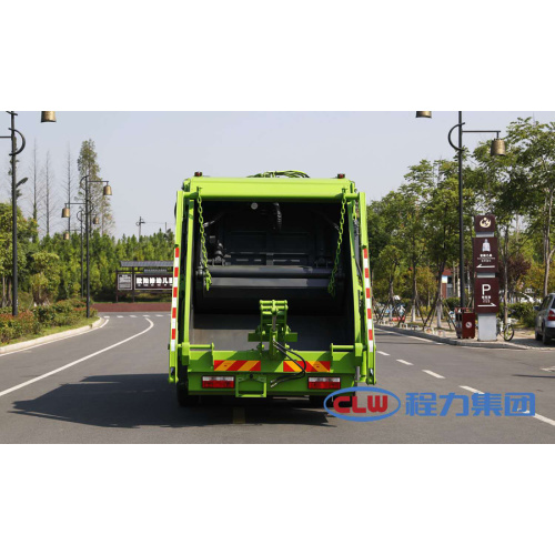 Tout nouveau camion à ordures vert DONGFENG D9 8 tonnes