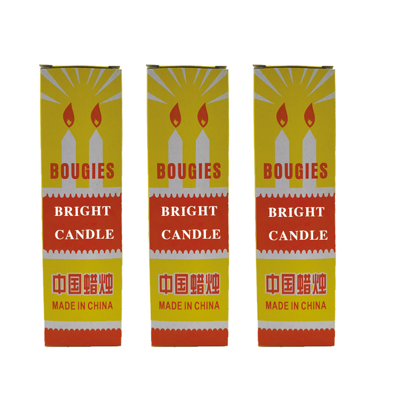 35G белая яркая свечка са скрынкай у Гану