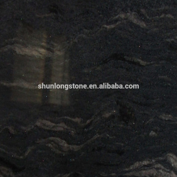 Cosmic Black granite tile slab countertop