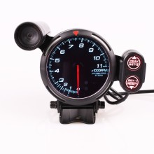 3.75 Inch 80mm 7 Colors 0-11000 RPM Stepper Motor Tachometer for Auto Car with Shift Light