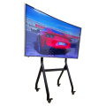 Heavy duty mobile tv stand for home/office use