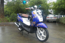 Cdi Blue Gas Powered Motor Scooters Large Turtle 125 For Short Trip