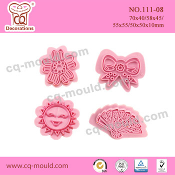 strong packing plastic cupcake impression mold