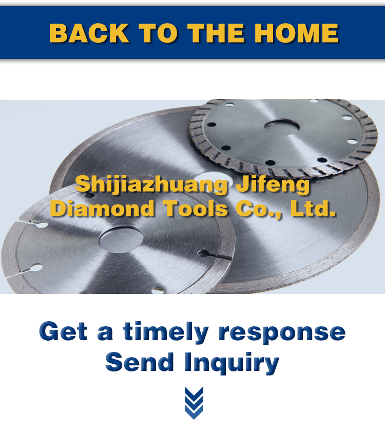 JiFeng Marble Cutting Diamantata Grinding Welding Concrete Asphalt Circular Turbo Diamond Saw Blade With Flange