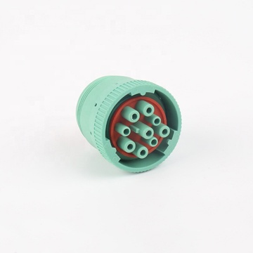 9 Pin Green J1939 Series Automotive Diagnosis Female Connector