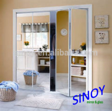 4mm Clear Silver Coated Vinyl Backed Wardrobe Mirrors, Closet Mirrors, Sliding door mirror