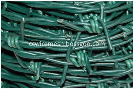 pvc coated barbed wire 