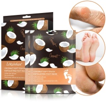 Natural Organic Coconut Oil Foot Peel Mask - Exfoliating & Nourishing Foot Mask