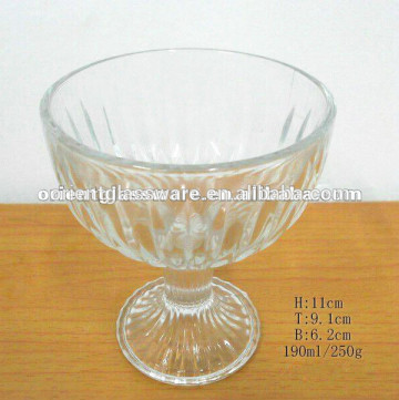 High Quality clear icecream glass cup