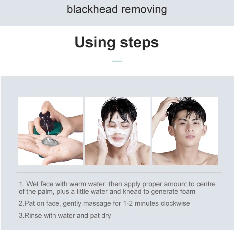 Wholesale Deep Cleansing Exfoliating Face Wash Remove Dead Skin Facial Cleanser for Men