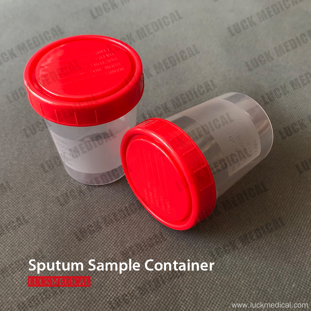 Virus Sampling Sputum Cup Plastic Specimen Container