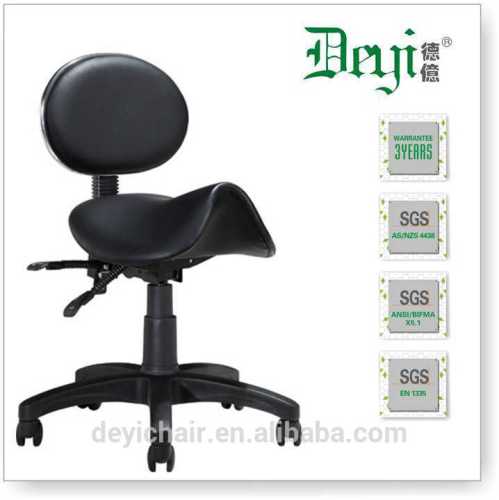 ergonomic saddle seat chair ST005 swivel saddle leather workshop chair