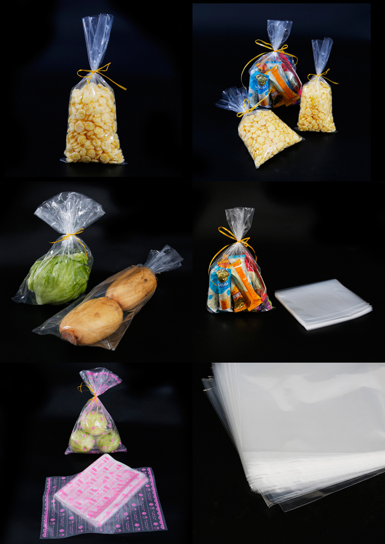 ECO Friendly custom grocery clear packaging plastic retail printed food plastic christmas big bag