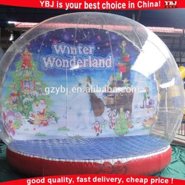 wholesale fashion inflatable human size snow globe with factory price, large snow globes wholesale inflatable snow globes