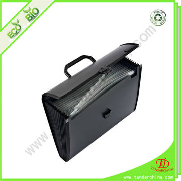 expandable briefcase with spring buckle