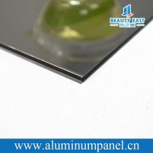 wall panel building material for exrerior paneling golden mirror finished