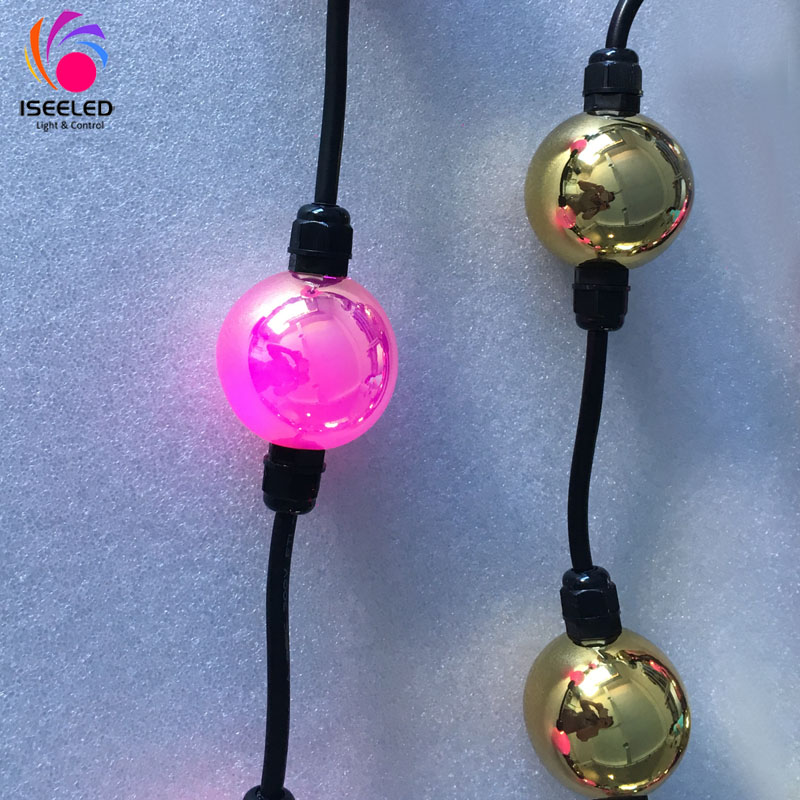 ရွှေ LED Ball Light Light Disco Lead String Lighting