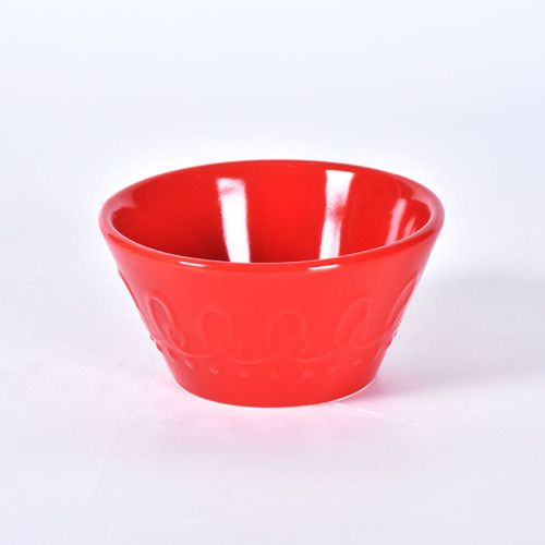 Snacks Ceramic Sauce Dipping Bowls with Iron Stand