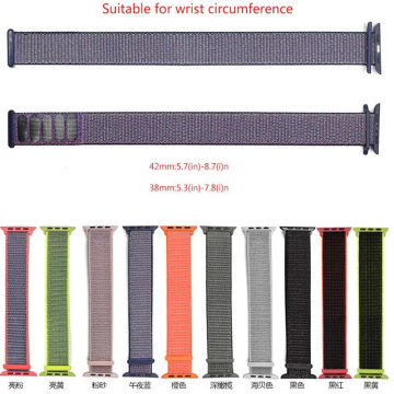 Apple watch velcro hook loop band strap