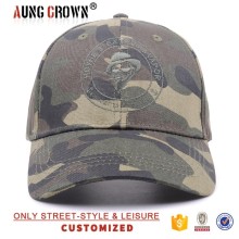 Camo polyester baseball cap and hat embroidered