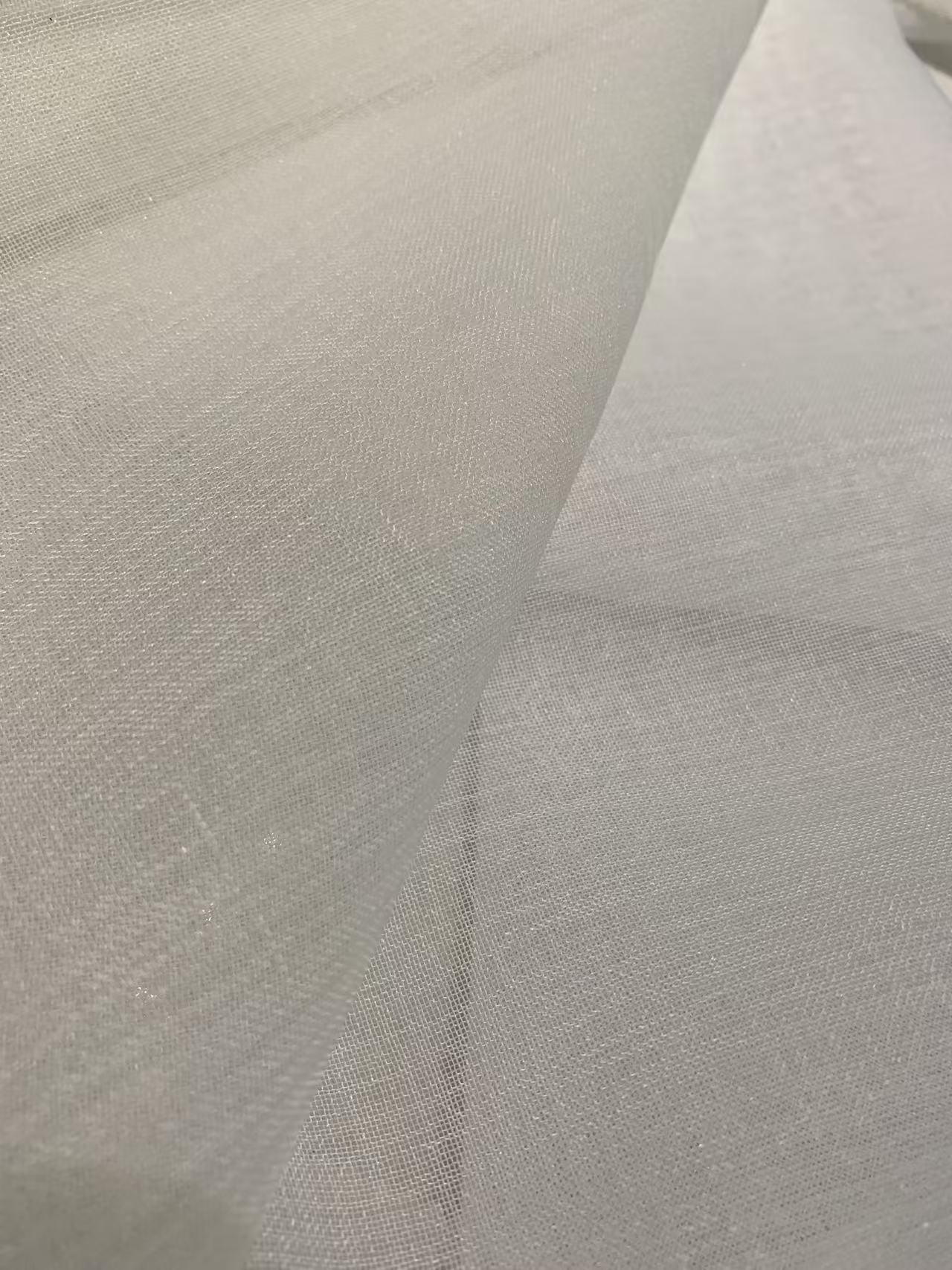 Tela transparente de color liso para cortinas Solid Color Sheer Fabric for Curtains