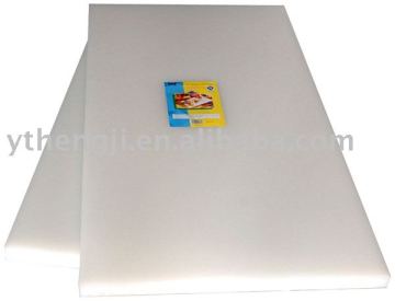 white plastic PE cutting board strong toughness lightweight