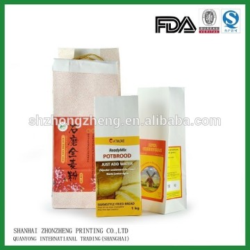 custom plain paper bag for flour packaging