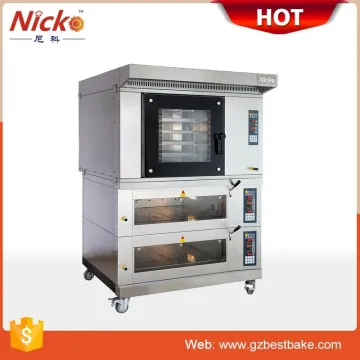 4 Trays Oven + 10 Trays Proofer 15kw Combination Electric Oven Proofer Combi Oven