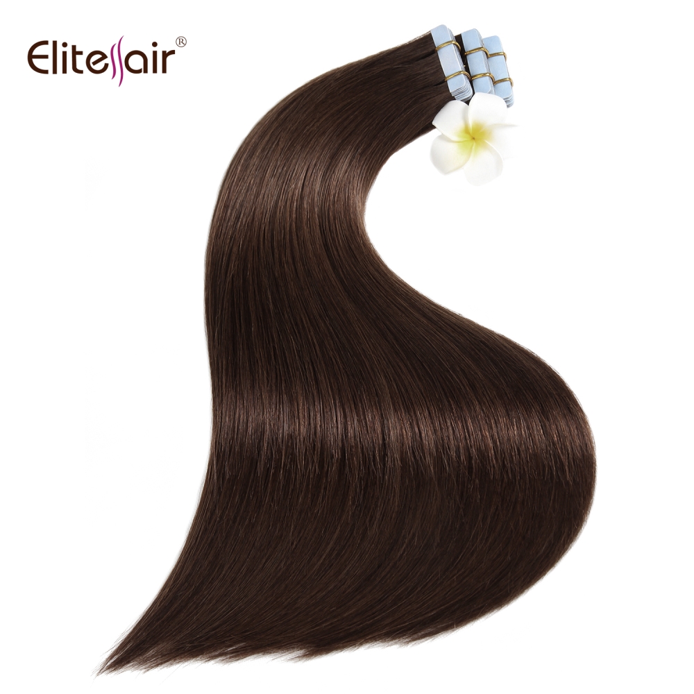 Wholesale hot sells 100% Unprocessed high quality Healthy bouncy texture rumy human hair tape weft hair Tape-in Hair extension