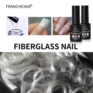 1/2M Nail Art Fiberglass For UV Gel DIY Nail Form Fibernails Acrylic Nail Extension Tip Fiber Glass Nails Building Manicure Tool