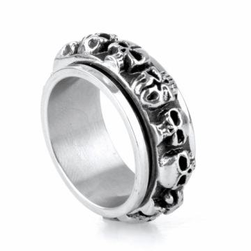 Wholesale New design steel skull ring