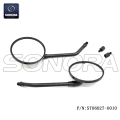 Specchio Vespa M8 nero con adattatore M10 (P / N: ST06027-0010) alta qualità