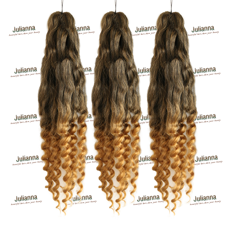 Julianna  Coi Leray Braids With Curls Synthetic Naturally Layered Curly Curled Pre Style Goddess Curl Braiding Hair