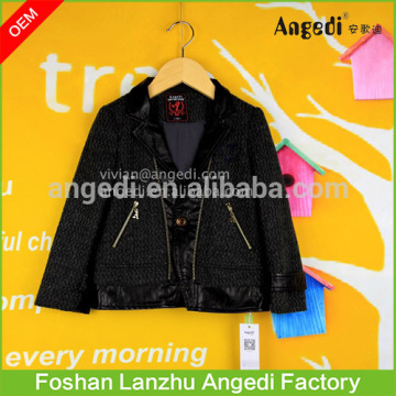 children clothing Stylish New Italian style boy's punk jacket coat with leather collar