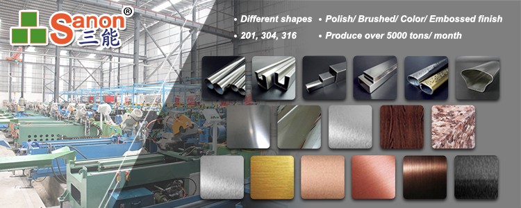 Foshan direct selling custom stainless steel welded pipe SS304/201 stainless steel square pipe high quality low price