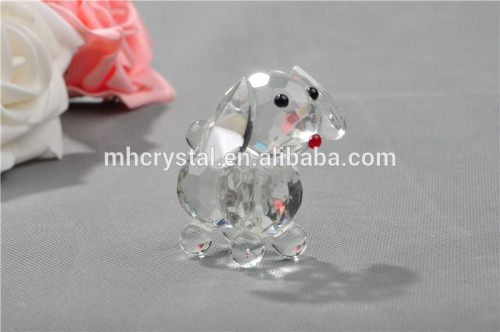 GLASS dog ornament statue animal collectable MH-D0393