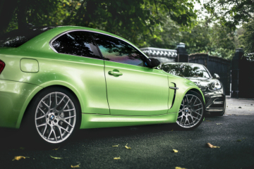 Glossy apple green car sticker