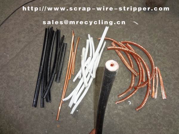 copper cable stripping machine