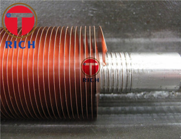 Extruded Embedded Type Heat Exchanger Copper Fin Tube