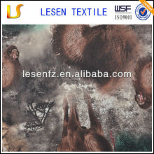 Printed polyester micro fiber fabric for shorts