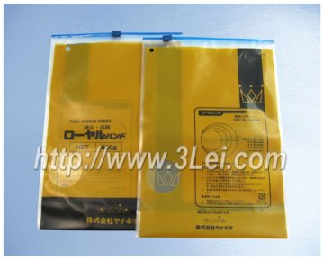 Slider pvc ziplock bag