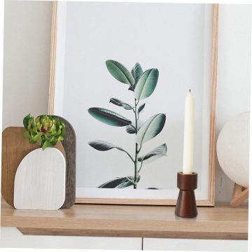 Rustic Wooden Candle Holder Farmhouse Decor Wedding Candlestick