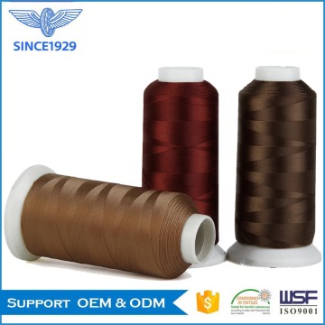 HT polyester filament thread for shoe making