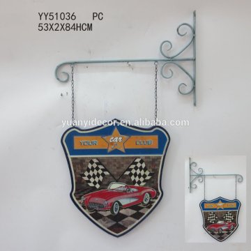 embossed metal wall sign-double face sign