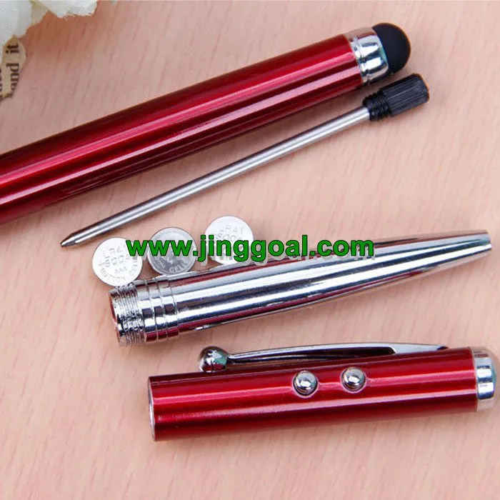 Multi-Functional with Laser Pointer Flashlight Ballpoint Pen