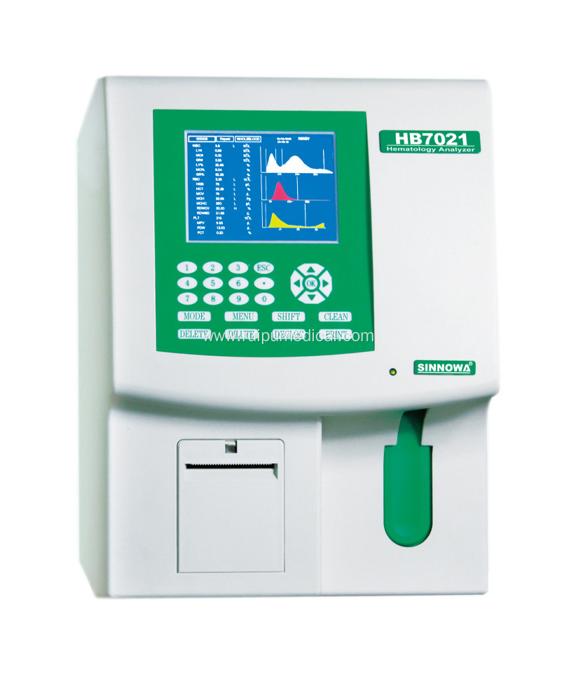 Medical 3 Part Hematology Analyzer Blood Cell Counter